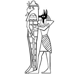 着色页: 埃及神话 (众神与女神) #111289 - 免费可打印着色页