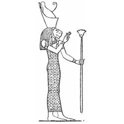 着色页: 埃及神话 (众神与女神) #111290 - 免费可打印着色页