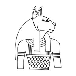 着色页: 埃及神话 (众神与女神) #111300 - 免费可打印着色页