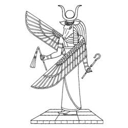 着色页: 埃及神话 (众神与女神) #111304 - 免费可打印着色页
