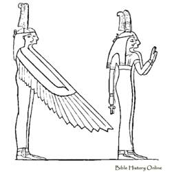 着色页: 埃及神话 (众神与女神) #111319 - 免费可打印着色页