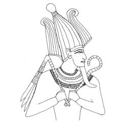 着色页: 埃及神话 (众神与女神) #111325 - 免费可打印着色页