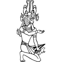 着色页: 埃及神话 (众神与女神) #111332 - 免费可打印着色页