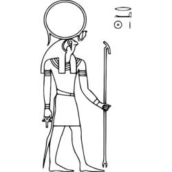 着色页: 埃及神话 (众神与女神) #111336 - 免费可打印着色页