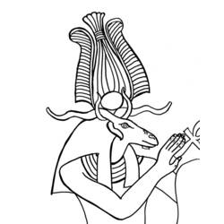 着色页: 埃及神话 (众神与女神) #111373 - 免费可打印着色页