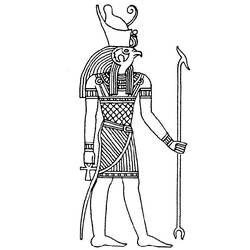 着色页: 埃及神话 (众神与女神) #111375 - 免费可打印着色页