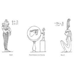 着色页: 埃及神话 (众神与女神) #111398 - 免费可打印着色页