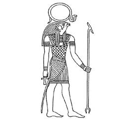 着色页: 埃及神话 (众神与女神) #111400 - 免费可打印着色页