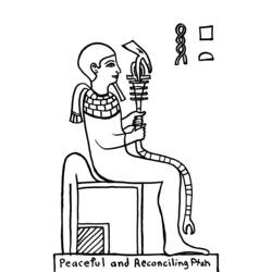 着色页: 埃及神话 (众神与女神) #111425 - 免费可打印着色页