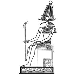 着色页: 埃及神话 (众神与女神) #111446 - 免费可打印着色页