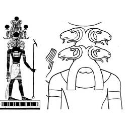 着色页: 埃及神话 (众神与女神) #111459 - 免费可打印着色页