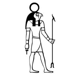 着色页: 埃及神话 (众神与女神) #111506 - 免费可打印着色页
