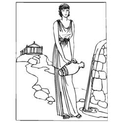 着色页: 希腊神话 (众神与女神) #109689 - 免费可打印着色页