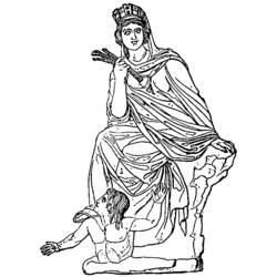 着色页: 希腊神话 (众神与女神) #109769 - 免费可打印着色页