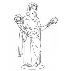 着色页: 希腊神话 (众神与女神) #109952 - 免费可打印着色页