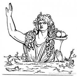 着色页: 希腊神话 (众神与女神) #109974 - 免费可打印着色页