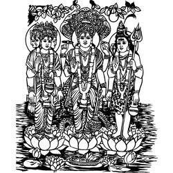 着色页: 印度神话 (众神与女神) #109212 - 免费可打印着色页