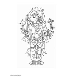 着色页: 印度神话 (众神与女神) #109258 - 免费可打印着色页