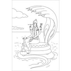 着色页: 印度神话 (众神与女神) #109264 - 免费可打印着色页