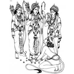 着色页: 印度神话 (众神与女神) #109295 - 免费可打印着色页