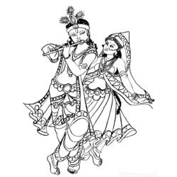着色页: 印度神话 (众神与女神) #109337 - 免费可打印着色页