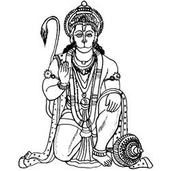 着色页: 印度神话 (众神与女神) #109355 - 免费可打印着色页