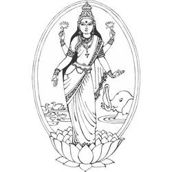 着色页: 印度神话 (众神与女神) #109359 - 免费可打印着色页