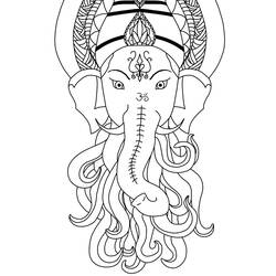 着色页: 印度神话 (众神与女神) #109368 - 免费可打印着色页