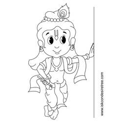 着色页: 印度神话 (众神与女神) #109409 - 免费可打印着色页