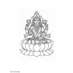 着色页: 印度神话 (众神与女神) #109416 - 免费可打印着色页