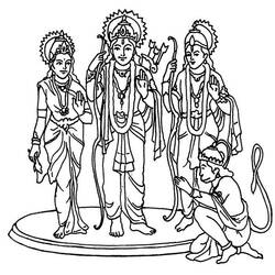 着色页: 印度神话 (众神与女神) #109420 - 免费可打印着色页