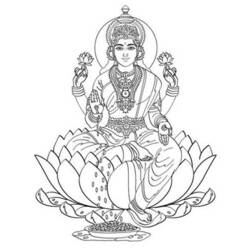 着色页: 印度神话 (众神与女神) #109422 - 免费可打印着色页