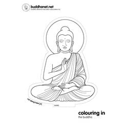 着色页: 印度神话：佛 (众神与女神) #89532 - 免费可打印着色页