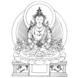 着色页: 印度神话：佛 (众神与女神) #89533 - 免费可打印着色页