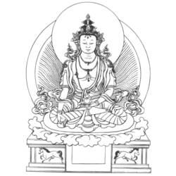 着色页: 印度神话：佛 (众神与女神) #89541 - 免费可打印着色页