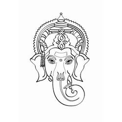 着色页: 印度神话：象头神 (众神与女神) #96920 - 免费可打印着色页