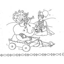 着色页: 印度神话：象头神 (众神与女神) #96932 - 免费可打印着色页