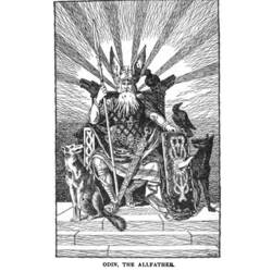 着色页: 北欧神话 (众神与女神) #110427 - 免费可打印着色页