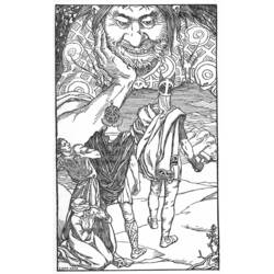 着色页: 北欧神话 (众神与女神) #110447 - 免费可打印着色页