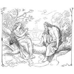 着色页: 北欧神话 (众神与女神) #110453 - 免费可打印着色页