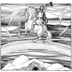 着色页: 北欧神话 (众神与女神) #110548 - 免费可打印着色页