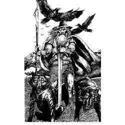 着色页: 北欧神话 (众神与女神) #110593 - 免费可打印着色页