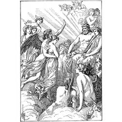 着色页: 罗马神话 (众神与女神) #110013 - 免费可打印着色页