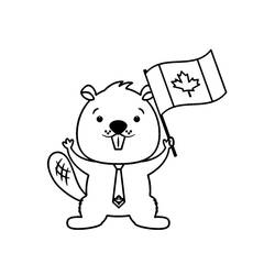 着色页: 加拿大日 - 7月1日 (节日和庆典) #193570 - 免费可打印着色页