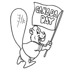着色页: 加拿大日 - 7月1日 (节日和庆典) #193592 - 免费可打印着色页