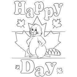 着色页: 加拿大日 - 7月1日 (节日和庆典) #193602 - 免费可打印着色页