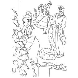 着色页: 迪士尼圣诞节 (节日和庆典) #205048 - 免费可打印着色页