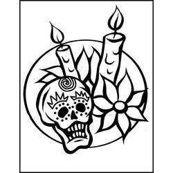 着色页: 亡灵节 (节日和庆典) #60227 - 免费可打印着色页