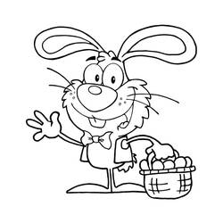 着色页: Easter Bunny (节日和庆典) #200611 - 免费可打印着色页