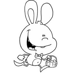 着色页: Easter Bunny (节日和庆典) #200613 - 免费可打印着色页